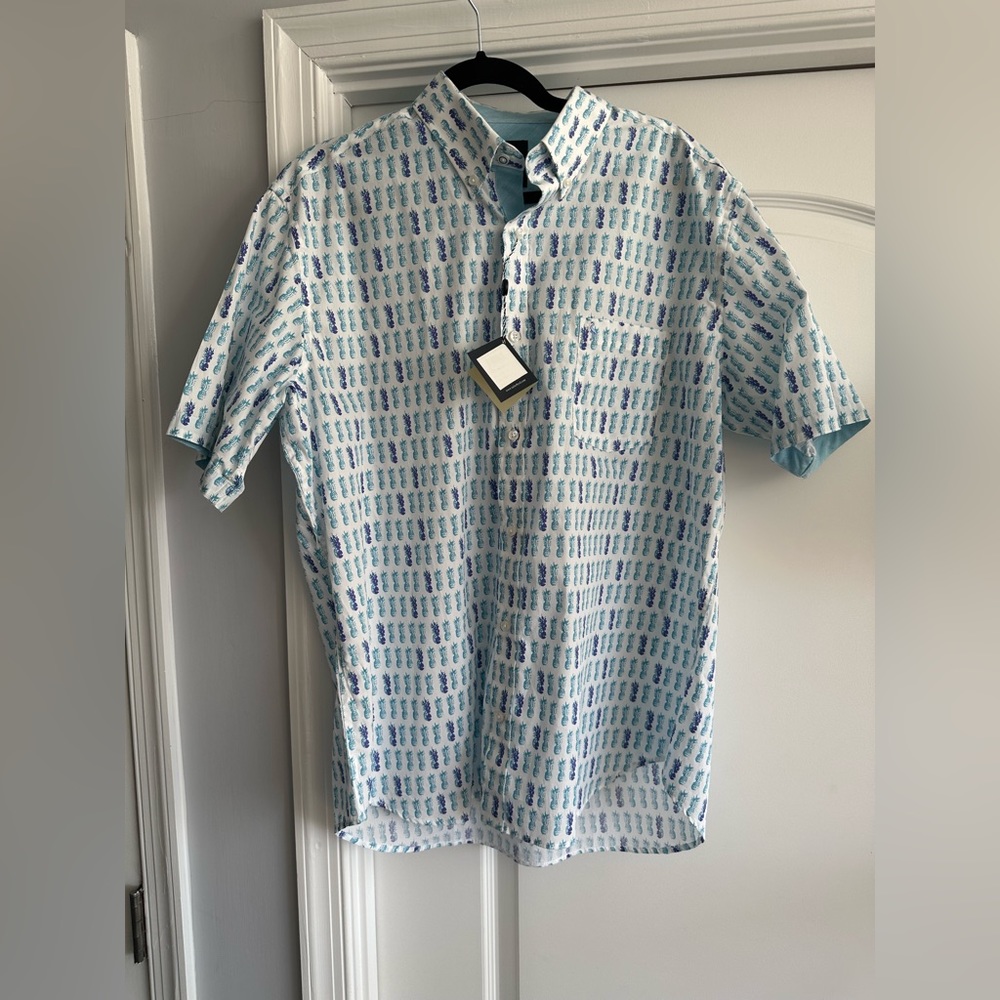 Nwt XL Tailorbyrd Short Sleeve Button Down